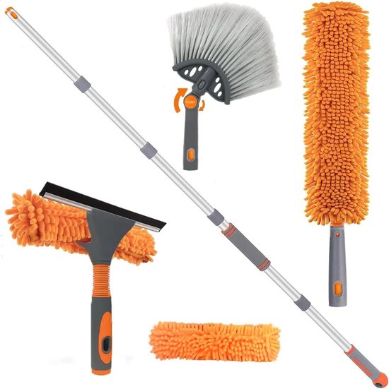 3 m Raamwisser Cleaner Tool Kit met Lange Handvat, 35cm Raamwasrakel en
