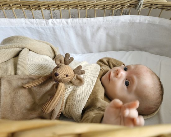 Happy Horse Eland Mellow Knuffeldoek 24 cm - Bruin - Baby cadeau van Happy Horse — afbeelding 2