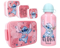 foto van Lilo & Stitch Lunchset; Fles, Lunchbox en 3-in-1 Snackbox
