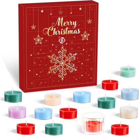 Equivera Adventskalender - Adventskalender 2024 - 24 Dagen Aftelkalender - Kerst Adventskalender - Kerstcadeau - Sinterklaascadeau - voor Kinderen en Volwassenen - 24 Verrassingen
