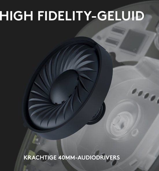 Diagramme du haut-parleur du casque Logitech G435.