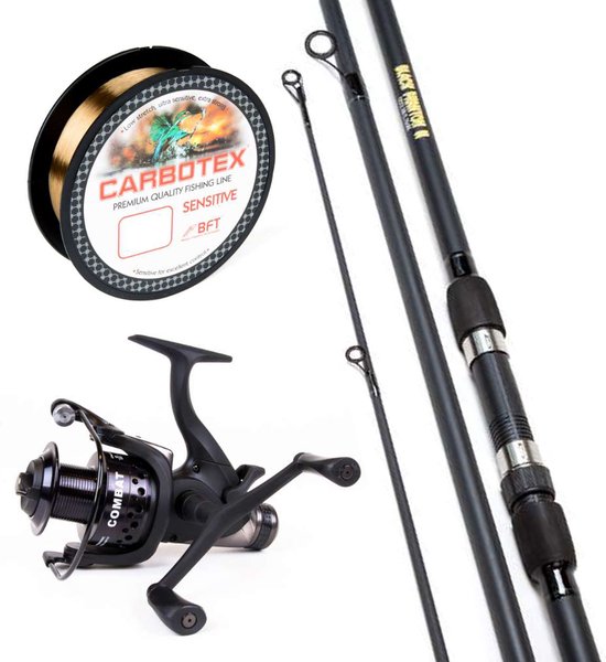 Ensemble canne à carpe X2 - Canne carpe + Moulinet carpe - Fil de pêche