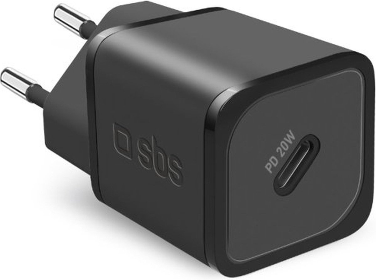 Sbs 20W Gan Usb-C-Wandlader Voor Iphone 12, 13, 14, 15, Snellader