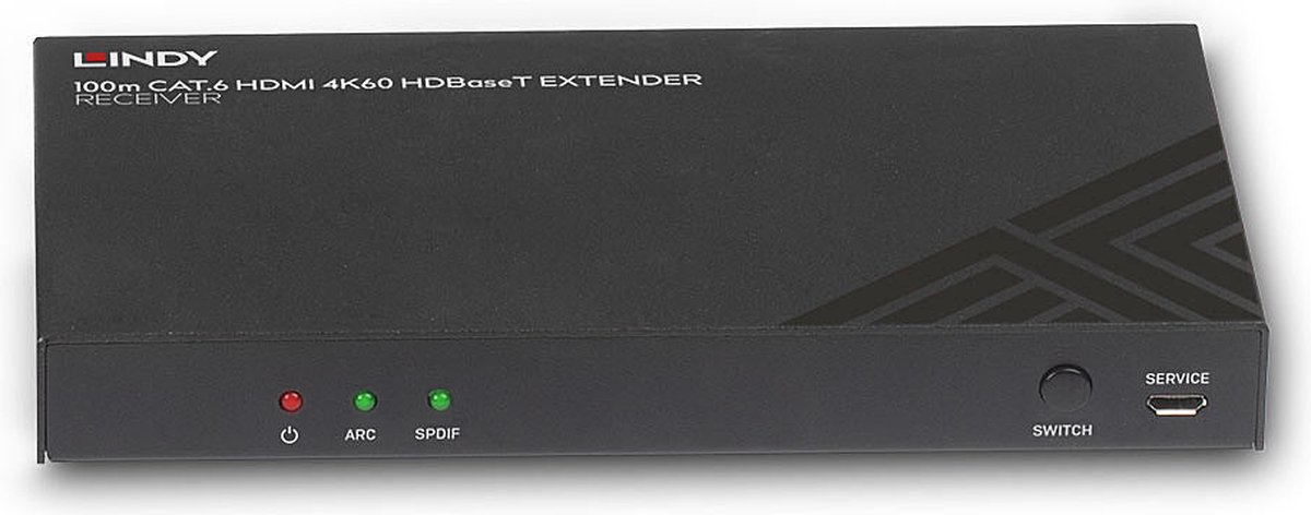 Lindy 38342 audio/video extender AV-receiver Zwart