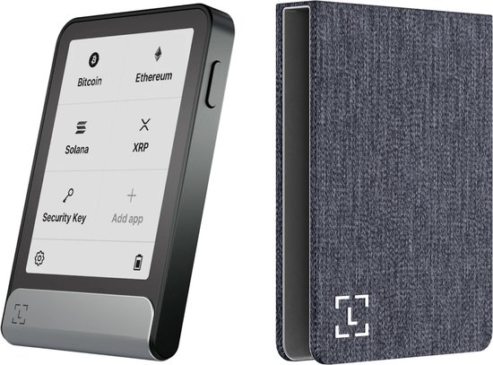 Ledger Flex + Magnet Folio Business Charcoal - Voordeelbundel - Hardware Wallet set - Magnetische case