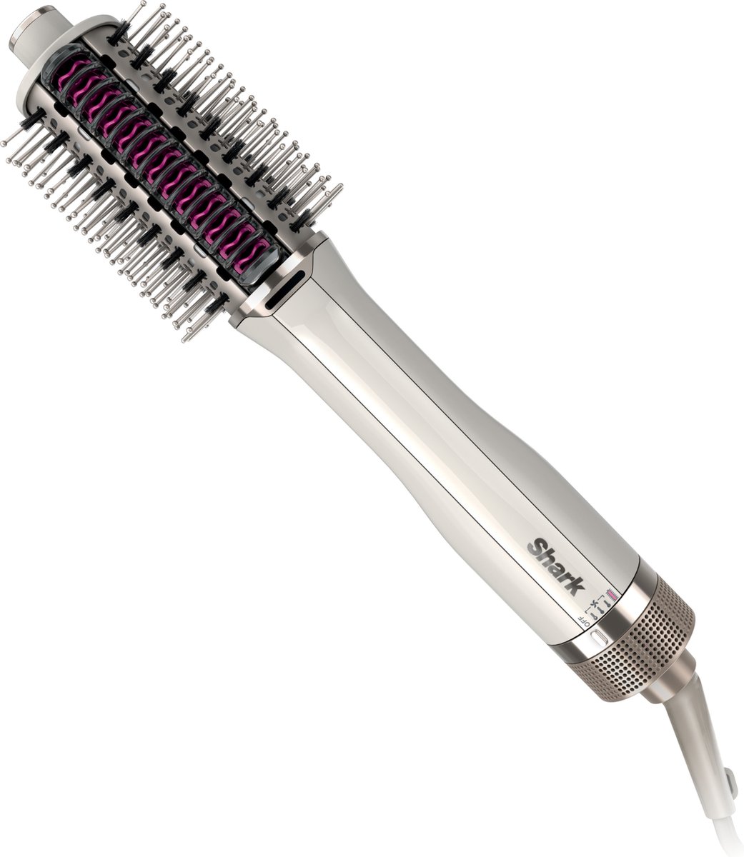 Shark SmoothStyle Föhnborstel met Hittelementen - Volumeborstel - Kort & Lang Haar - Wit - HT202EU