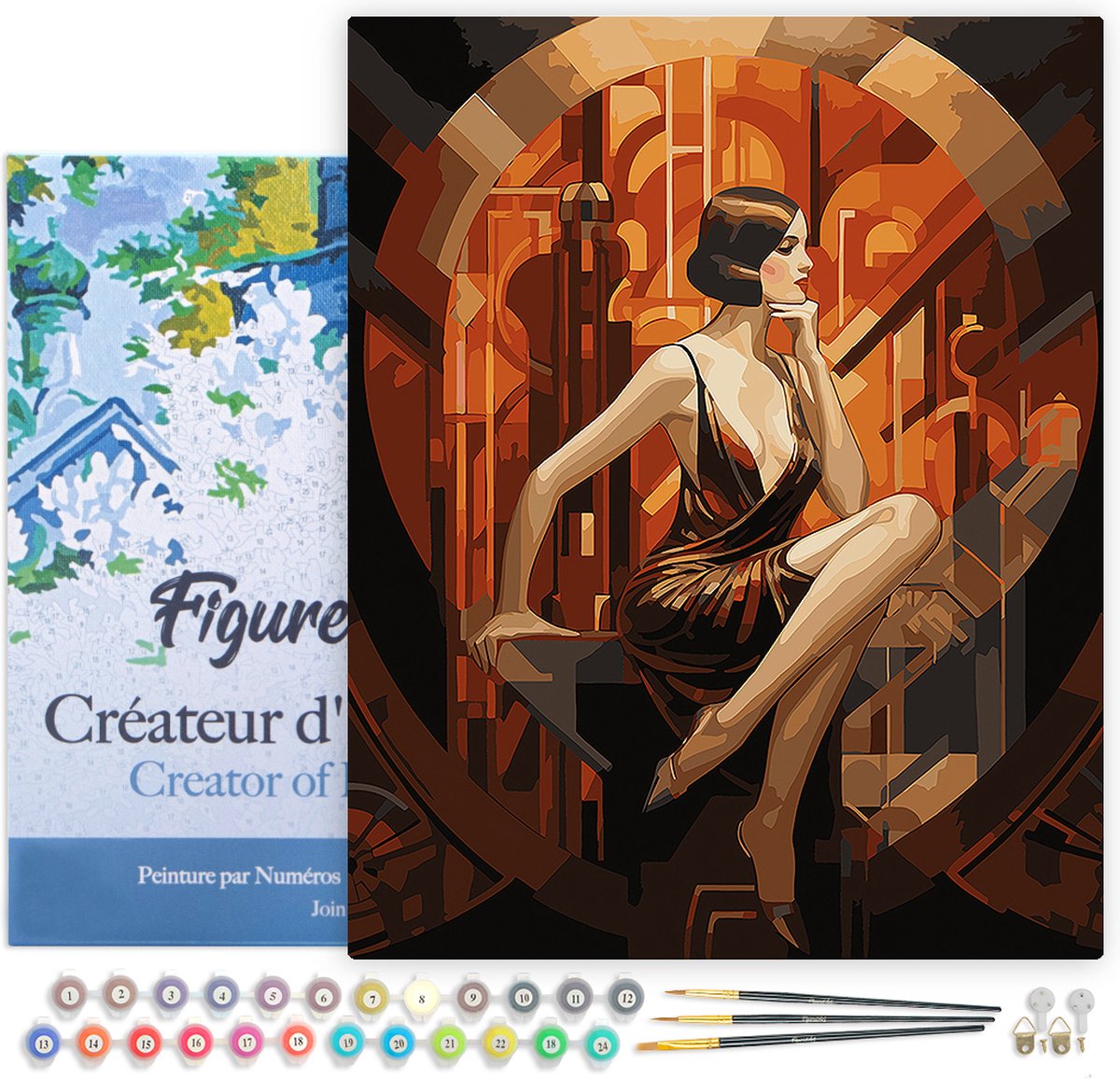 Ravensburger - CreArt 24x30 cm- Stockholm - Loisir creatif - Peinture par numeros - Adulte - Activite detente et creative - Des 12 ans - 23687 - Version ancaise - Peinture enfant | Soldes fnac Suisse