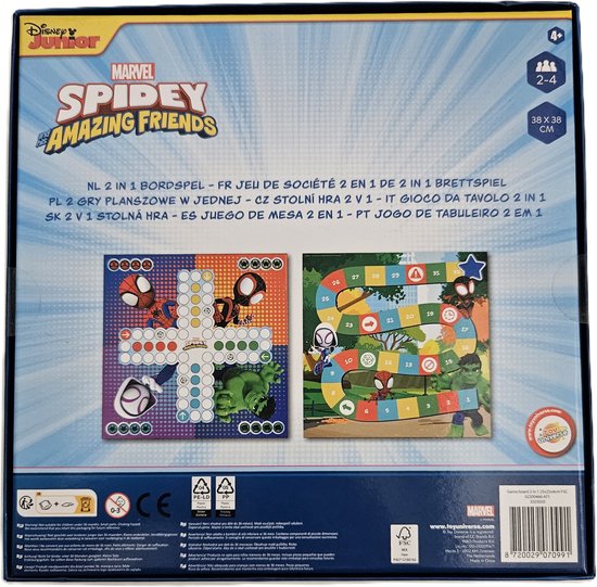 Disney Junior Marvel Spidey Amazing Friends 2-in-1 bordspel | Games | bol