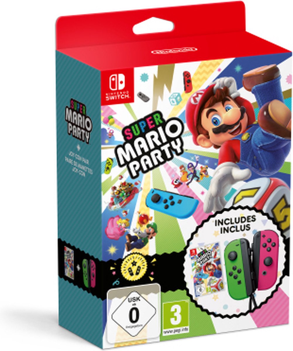 SUPER MARIO PARTY Joy-Conセット Nintendo Super Mario Party - Switch game - Joy-Con controllers