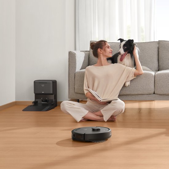 eufy Clean L60 Robotstofzuiger met Zelflegende Station - Robot Vacuum Cleaner - 5000Pa Zuigkracht - IPath Laser Navigatie