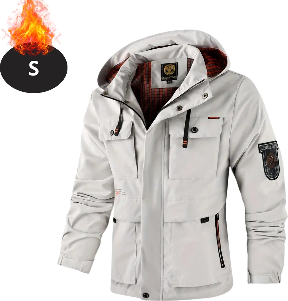 Livano Windjas Voor Heren Parka Lente & Herfst Jas Volwassen Windjack Windbreaker Outdoor