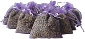 Bonheur de Provence© - Lavendel geurzakjes met Biologische lavendel- in kadoverpakking - 10 heerlijk geurende zakjes à 6 gram per zakje - lavendelkleur - geurzakjes kledingkast