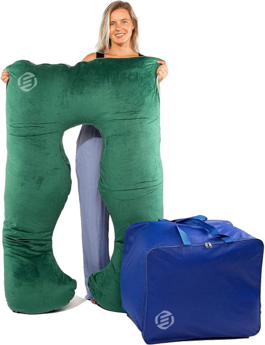 Goedkoopste Equivera Zijslaapkussen Volwassenen - Zijslaapkussen - Lichaamskussen Zijslaper - Zijslaap Kussen Volwassenen - Zwangerschapskussen - Voedingskussen - Borstvoedingskussen - Body Pillow - Voor een comfortabele nachtrust!