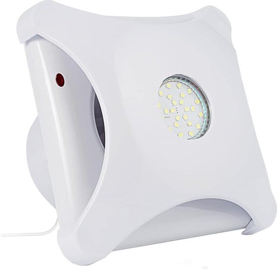 RV dakventilator 14 RV ventilator 12V dakventilator met led-verlichting, afstandsbediening, plafondventilator voor campers, caravans, aanhangers en campers,12v