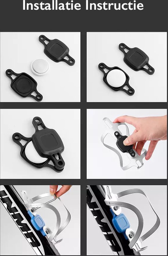 Consumerce® GPS Tracker Case voor Bidonhouder - Geschikt voor Apple AirTag - Fietstracker Tegen Diefstal - Fiets Alarm Mini - Anti Theft Bike van Consumerce — afbeelding 4