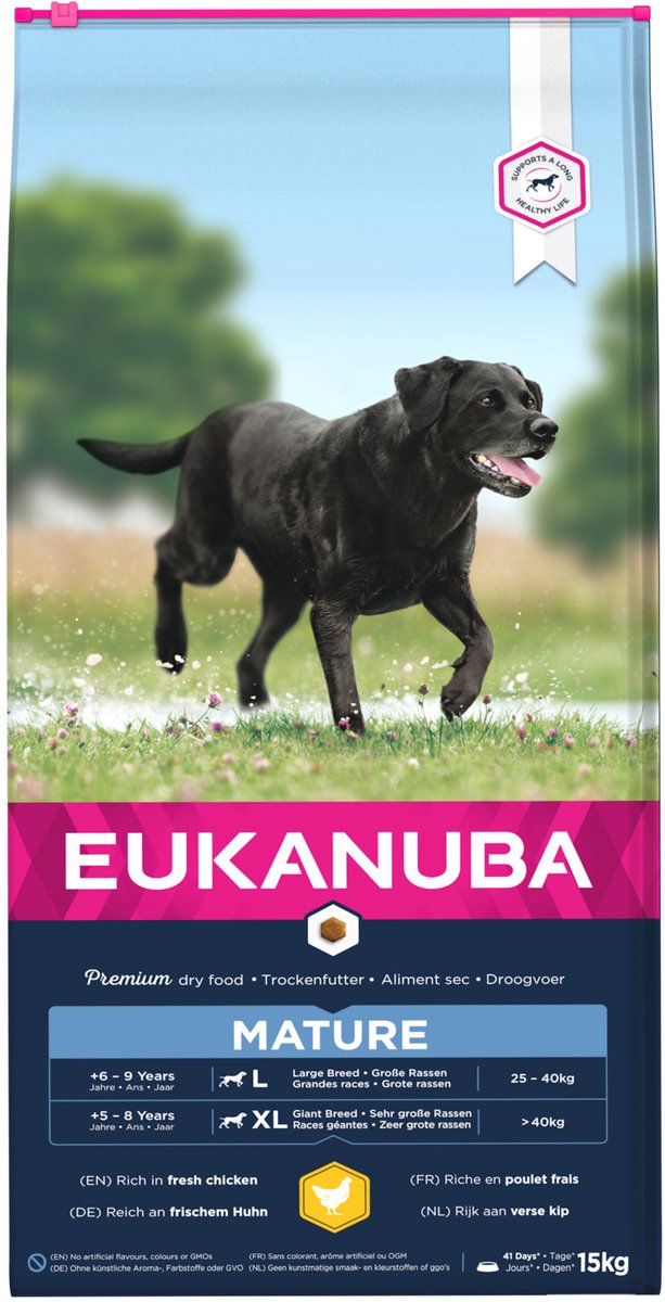 Eukanuba Dog Mature & Senior - Large Breed - Kip - Hondenvoer - 15 kg