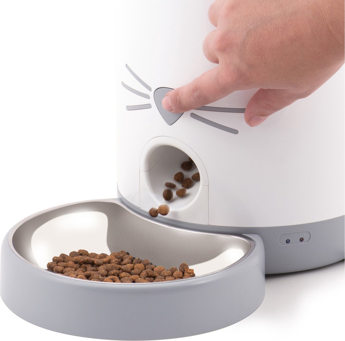 Catit Automatische Voerbak 2,9L Wit 19x19x34 cm - afbeelding 2