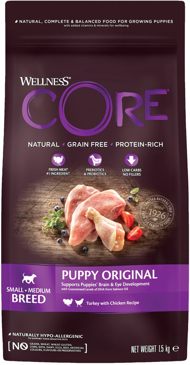 Wellness Core Hondenvoer Puppy Kalkoen - Kip 1,5 kg