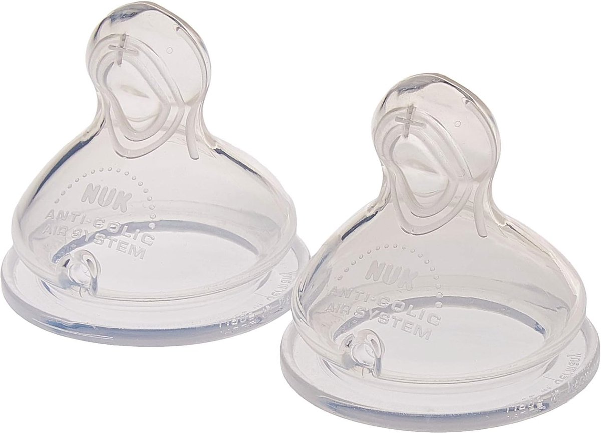 Goedkoopste Siliconen vervangende spenen voor flessen | 6-18 maanden | anti-koliek | 2 stuks