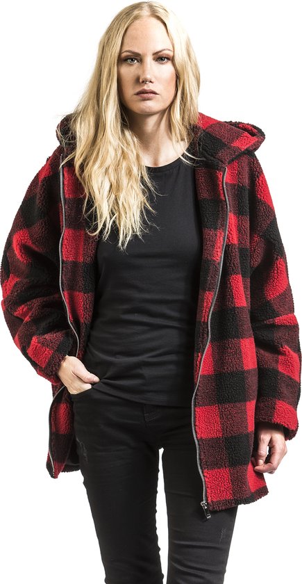 Veste oversize à carreaux Sherpa pour femme Taille XXL