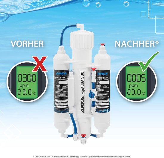 ARKA myAqua380 - Reverse Osmosis System, up to 380 L/day | ARKA myAqua ARKA myAqua380 - Reverse Osmosis System, up to 380 L/day | ARKA myAqua