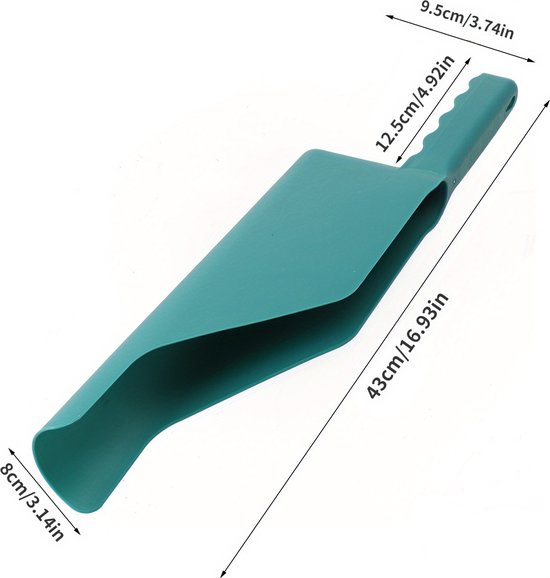 Dakgootschep - Dakgootreiniging - Afwatering dak - Dakgoottrekker - Herfst - Blad verwijderen - Bladeren - Dakgoot - Goot - Schep - Reinigen - Reiniger - Regen - Hemelwater van Green Arrow — afbeelding 4