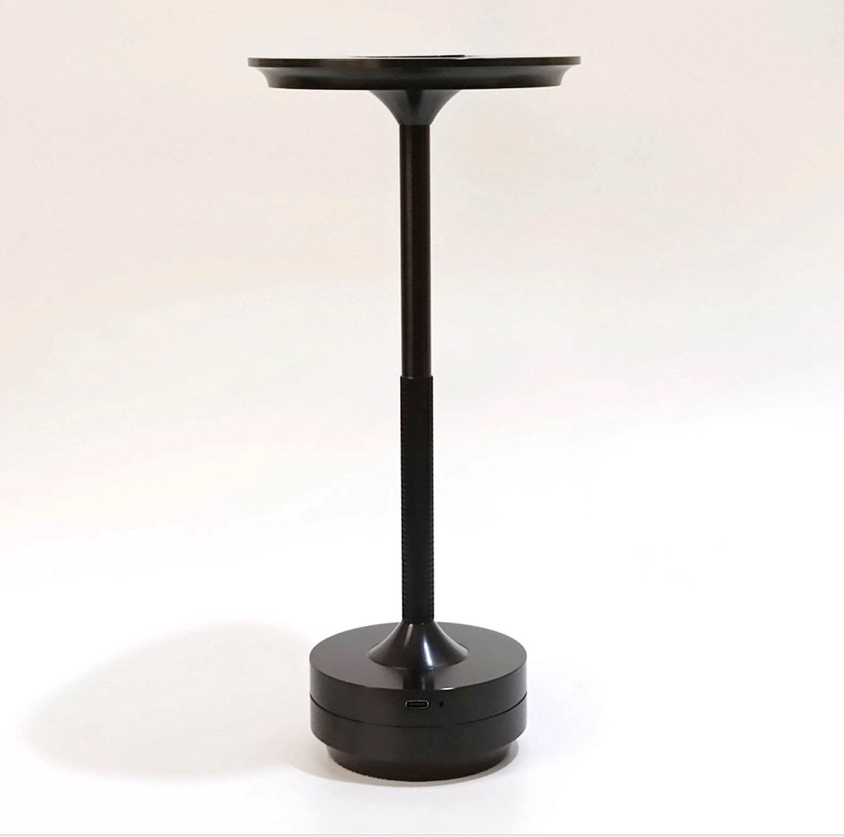 Lumiasfer - Tafellamp 'Lucerna' - Oplaadbare tafellamp met 3 kleurinstellingen, traploos dimbaar, soft-touch bediening - zwart - voor horeca, slaapkamer, huiskamer, terras
