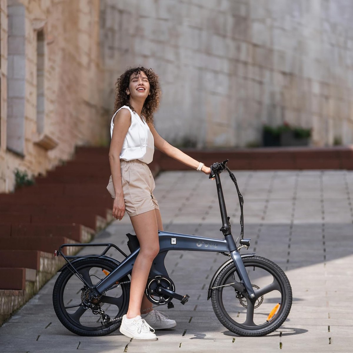 DYU T1 20 Inch Elektrische vouwfietsen - Elektrische fiets thumbnail 6