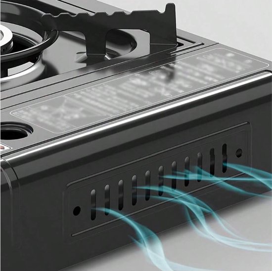 SMH LINE® Camping kooktoestel - Incl. 10x gasflessen en koffer - Draagbaar Gasfornuis - Noodpakket