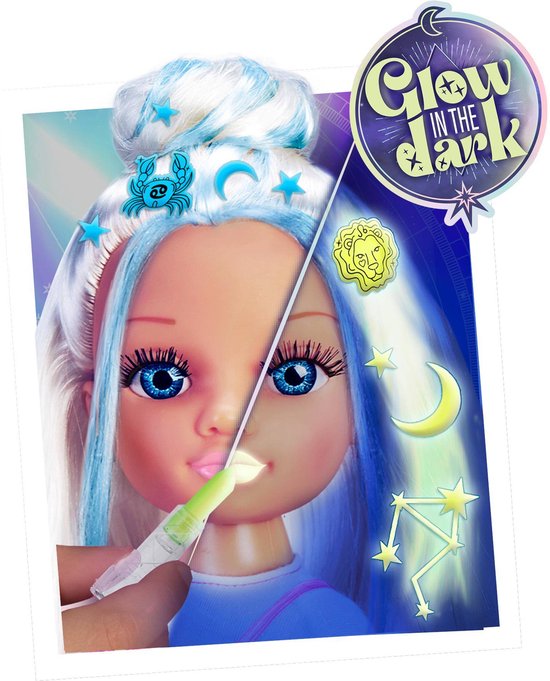Nancy pop 42 cm glow in the dark magic styles van Nancy — afbeelding 3