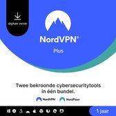 Bol.com NordVPN Plus - Cybersecuritypakket - VPN en Password Manager - 1-jarig Abonnement - PC & Telefoon Download aanbieding