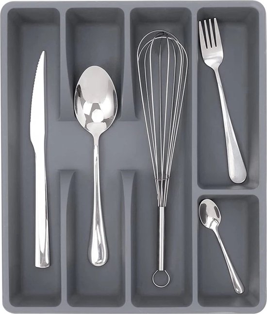 Bamboe Opbergsysteem Voor De Keuken  43 CM  - Bestekbak Voor Laden Van Bamboe Uittrekbaar Keukenlade Organizer Keukenorganizer