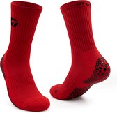 Chaussettes GT GRIP - Chaussettes Grip - Premium - 1 paire - Rouge - Chaussettes de Chaussettes de sport - Chaussettes grip Voetbal - Chaussettes grip basket - Chaussettes Padel - Taille 38-42
