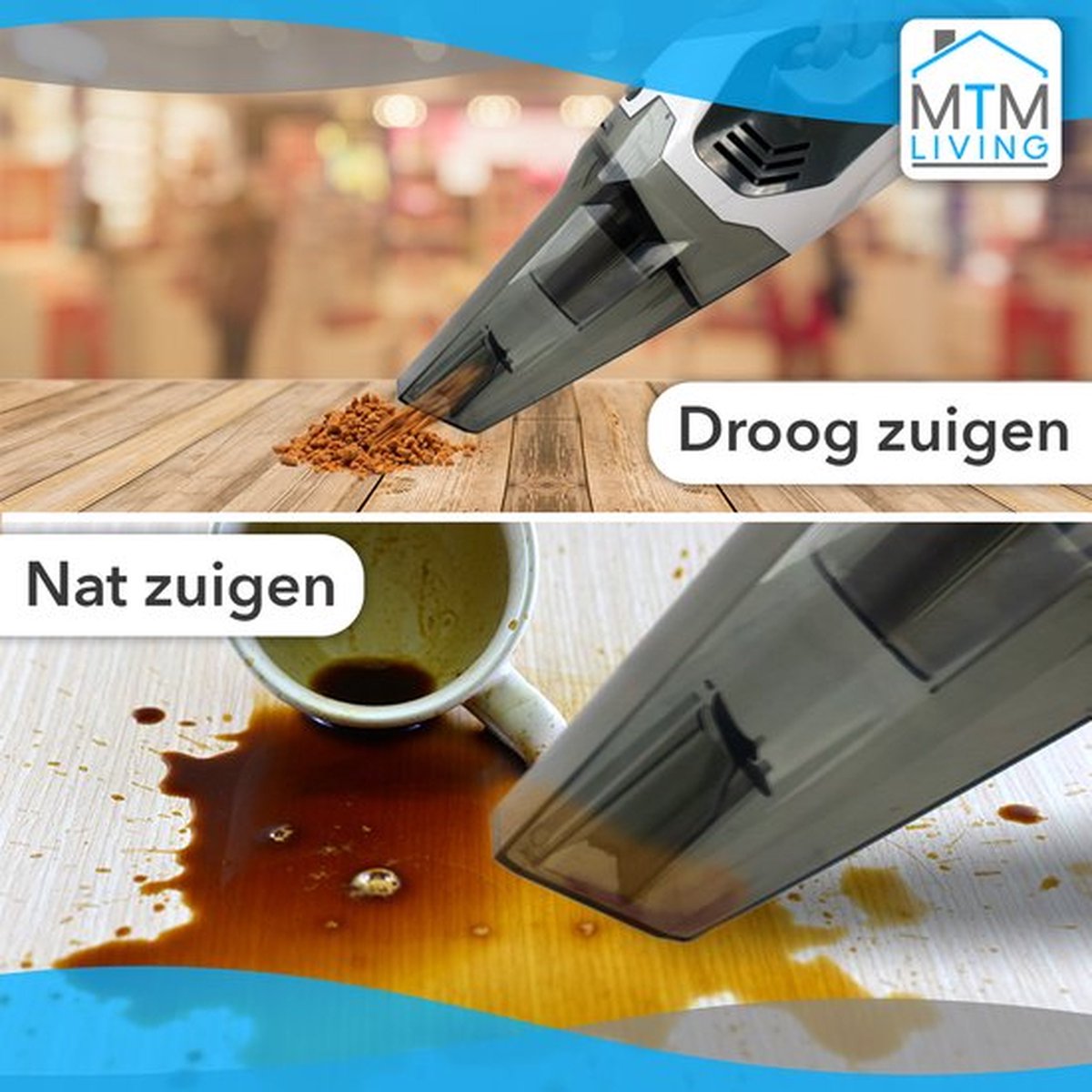 MTM Kruimeldief Snoerloos - Alles in één kruimelzuiger - Nat - afbeelding 3
