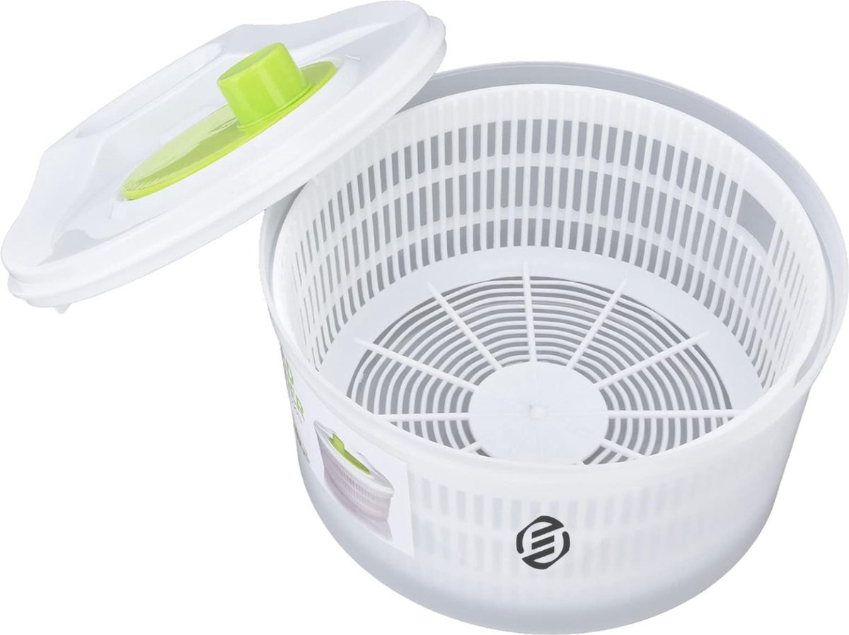 Equivera Slazwierder- Salad spinner - Slacentrifuge - Saladspinner - Sla Centrifuge - Saladecentrifuge - Sladroger - Must Have Voor In De Keuken