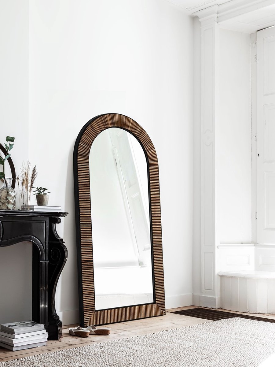 DTP Home Spiegel Slats Teakhout - 100x200 cm