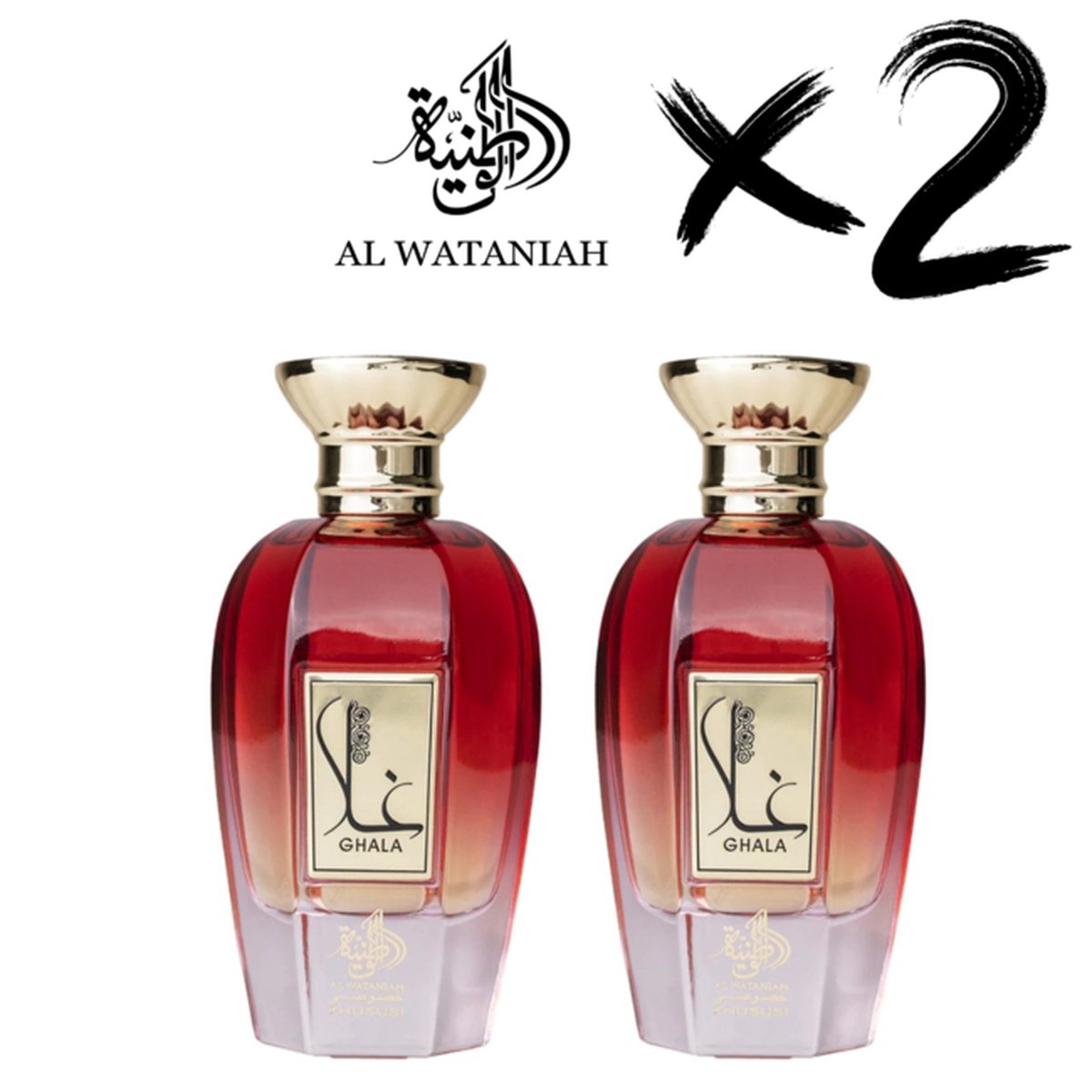 Goedkoopste AL WATANIAH 2 X Perfume GHALA, 100ml