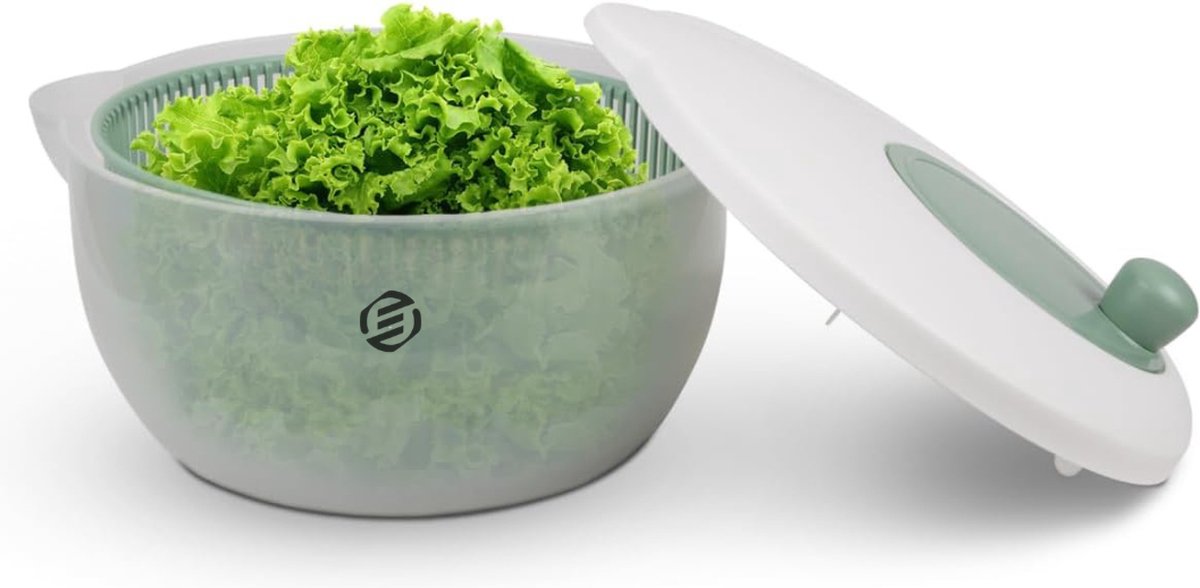 Equivera Slazwierder- Salad spinner - Slacentrifuge - Saladspinner - Sla Centrifuge - Saladecentrifuge - Sladroger - Must Have Voor In De Keuken