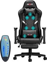 Bol.com Verkoop Nederland® - Gaming Stoel - Massage - Ergonomisch - Hoge Rug Ontwerp - Ontspannen - Aangepaste Pu Massage - Comp... aanbieding