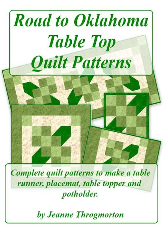 Road to Oklahoma Table Top Quilt Patterns - cover