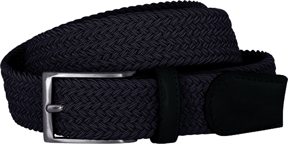 LINDENMANN elastische heren riem - marineblauw