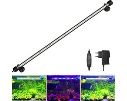 RGB LED Aquariumverlichting met Verstelbare Helderheidsniveaus - Waterdicht IP68 - Multikleurige Aquarium Lamp voor Zoetwater - Maat: 65-90 cm tanktop