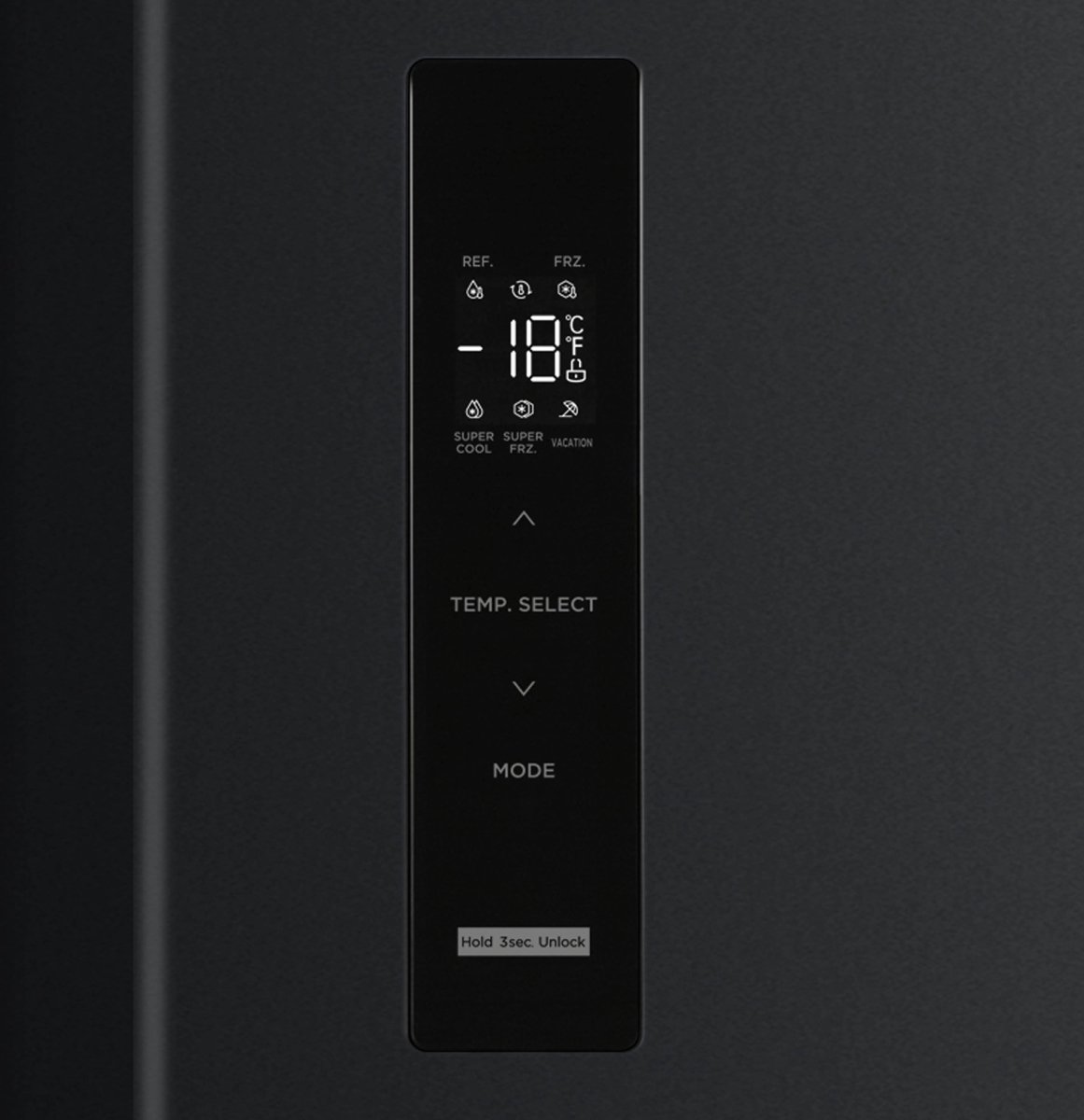 Inventum SKV0178B No Frost energiezuinige Amerikaanse koelkast - 555 liter - Digitaal led-display - IJsblokjesmaker - Stil: 37 dB - Superkoelen - Supervriezen - 2 deuren - Energielabel D - Zwart — afbeelding 7