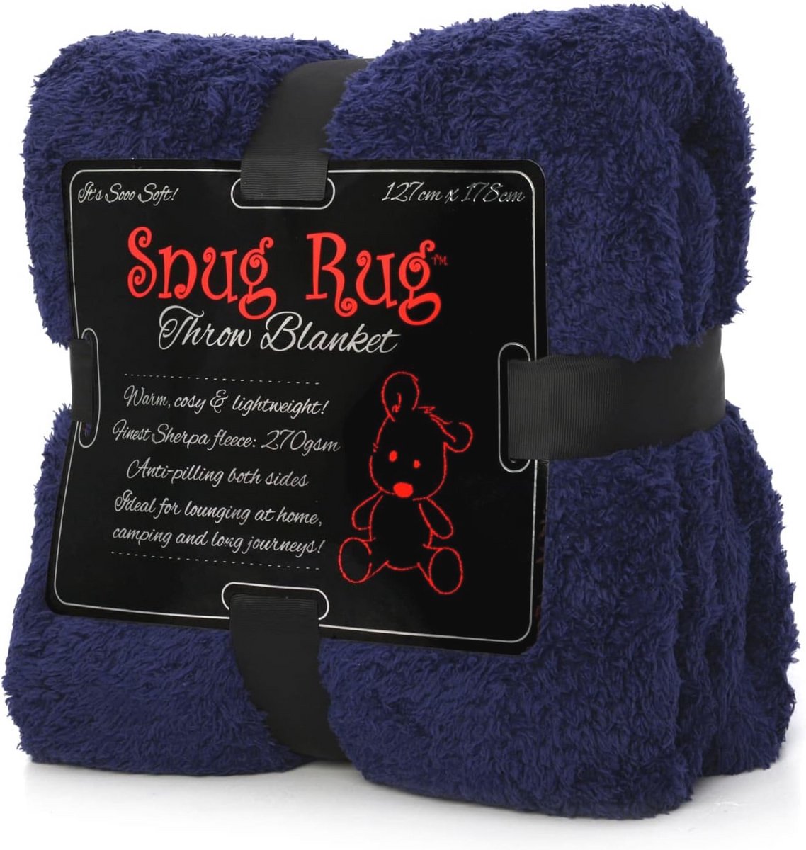 Warm Sherpa Fleece Deken 127 x 178 cm | Luxe en Gezellige TV-Deken voor Bank en Kamperen