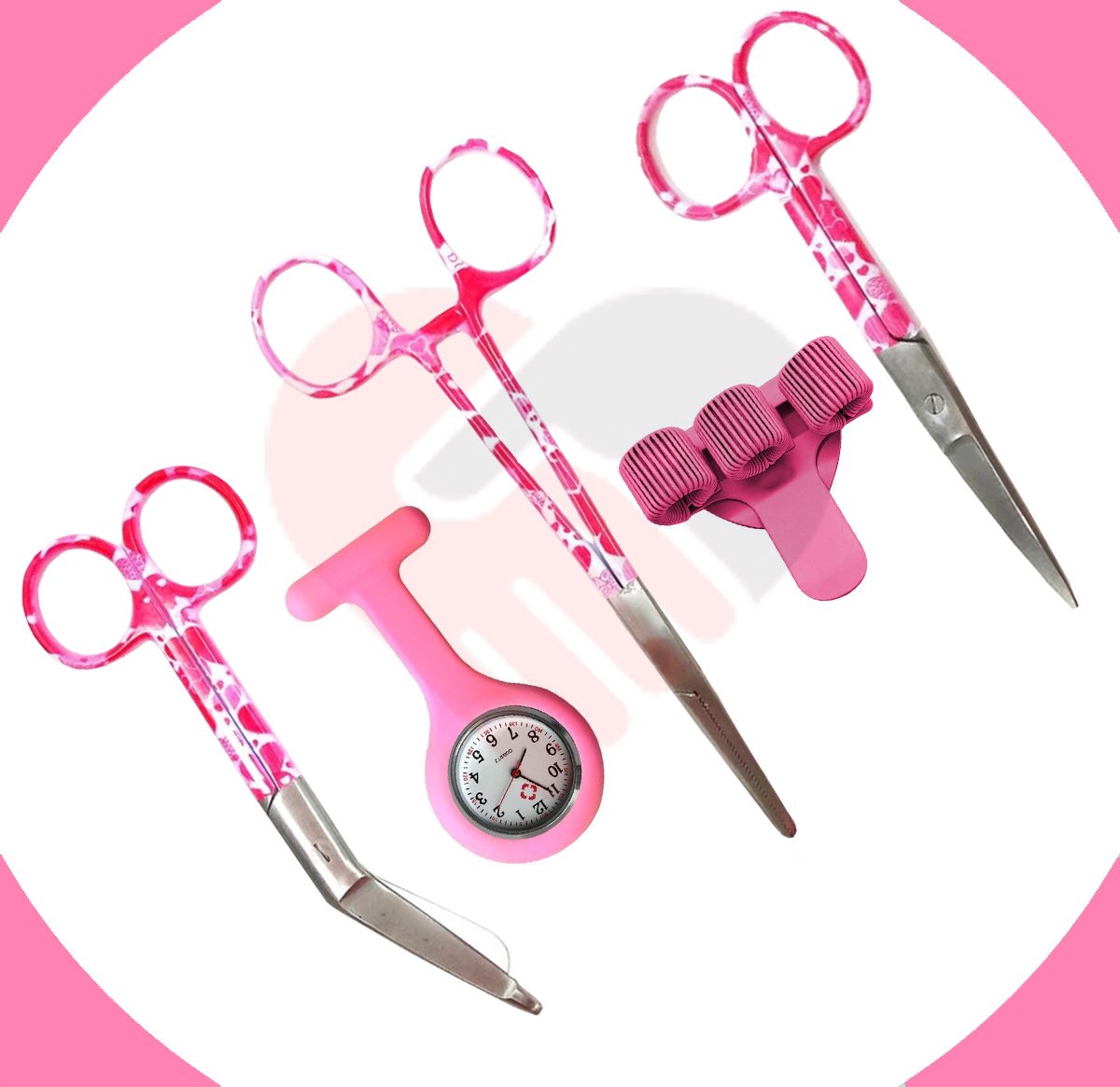Goedkoopste Cadeaupakket verpleegkundige Pink Love - 5-Delig - Verpleegkundige scharenset - Pennenhouder - Verpleegkundige diagnosen - Verpleegkundige cadeau - Verpleegkunde