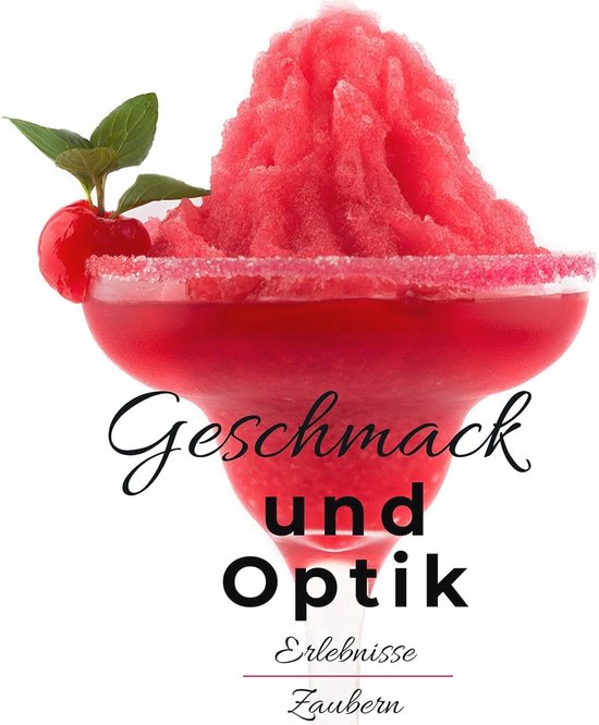 Kersensiroop Partyset voor Slush, Drankjes - Maak je Eigen Slushy-IJs - Slush Machine Concentraat 1:5 — afbeelding 3