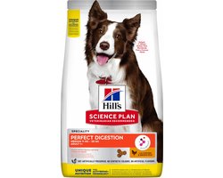 Hill's Science Plan Hondenvoer Perfect Digestion Medium Adult 1+ Kip en Bruine Rijst 2,5 kg