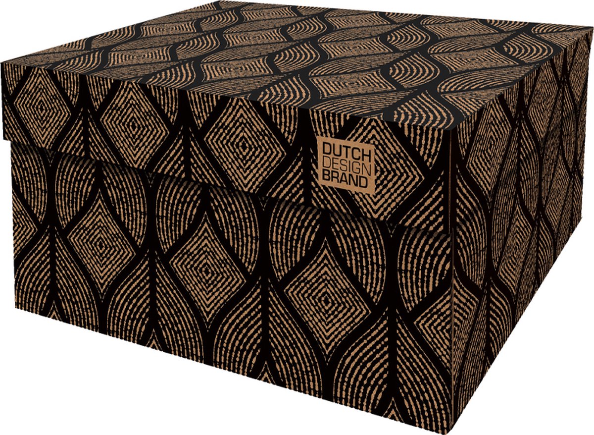 Dutch Design Brand - Dutch Design Storage Box - Opbergdoos - Opbergbox - Bewaardoos - Bogen - Cordoba Black