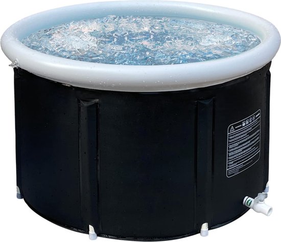 Opvouwbaar bad volwassenen - Voor in de douche - 132 cm - Inclusief massagerollers
