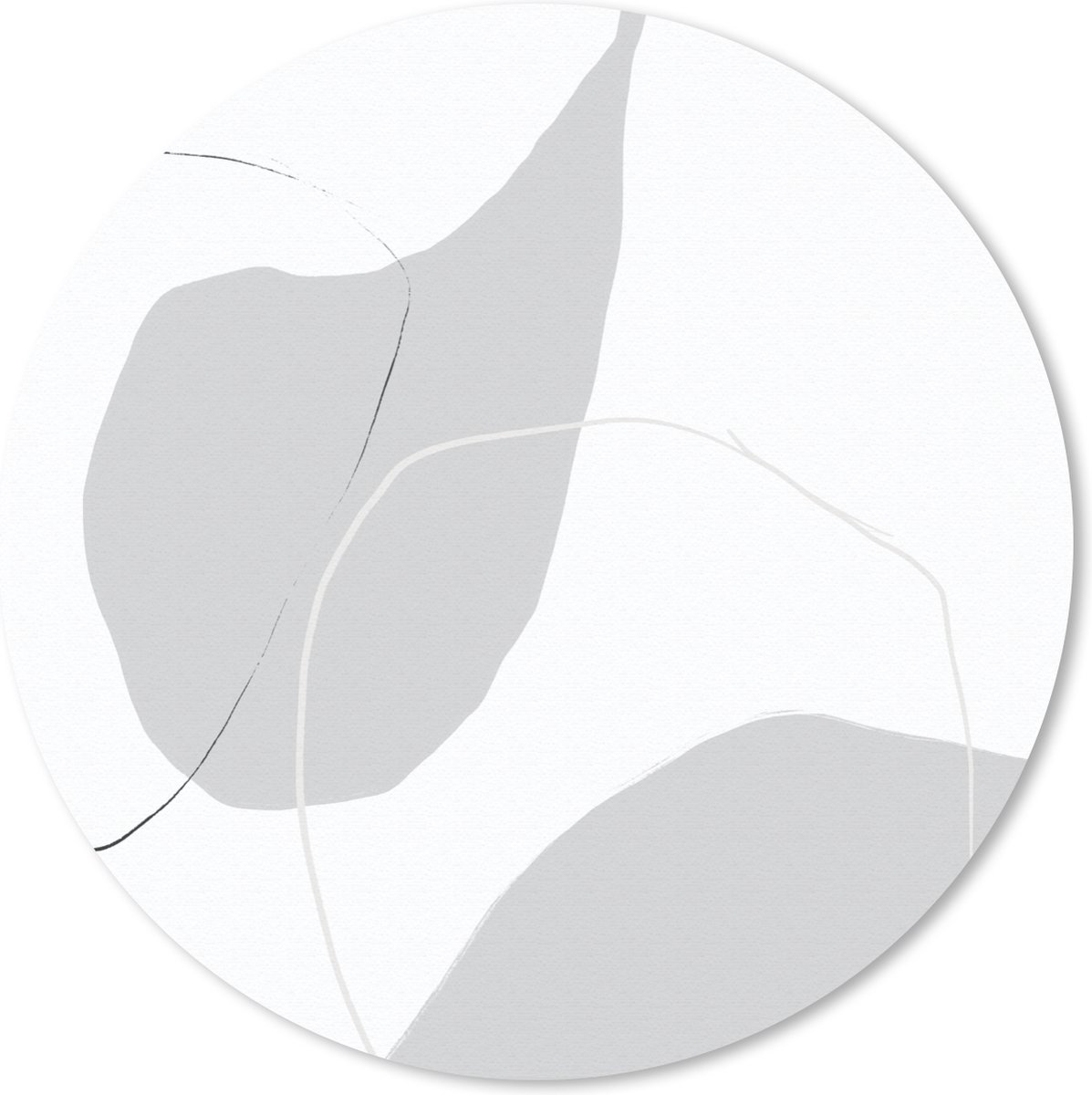 Muismat rond 50x50 cm - Mousepad Pastel - Abstract - Design - Ronde muismatten